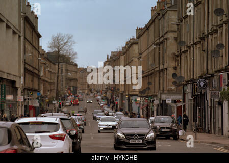 Argyle Street Finnieston gentrified area di Glasgow Foto Stock