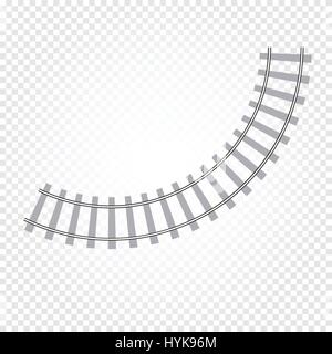 Abstract isolato di color grigio strada ferrata sul fondo a scacchi, ladder illustrazione vettoriale Illustrazione Vettoriale