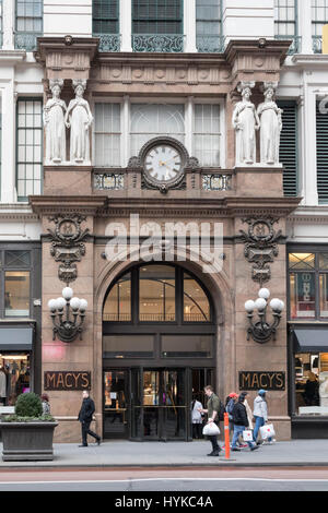 Il magazzino Macy's, Manhattan, New York City, Stati Uniti d'America Foto Stock