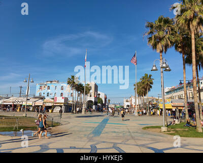 La spiaggia di Venezia, Santa Monica, California, Stati Uniti d'America - 29 Marzo 2017 :Venice Beach e Santa Monica, California, Stati Uniti d'America Foto Stock