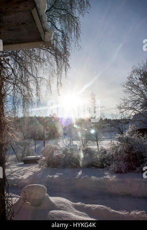 Norvegese paesaggio invernale Foto Stock