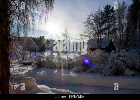 Norvegese paesaggio invernale Foto Stock