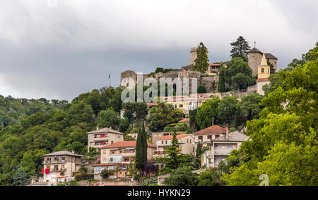Il castello di Trsat a Rijeka, Croazia Foto Stock
