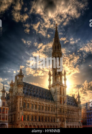 Municipio di Bruxelles, Belgio Foto Stock