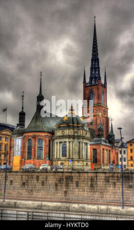 Chiesa di Riddarholm a Stoccolma - Svezia Foto Stock
