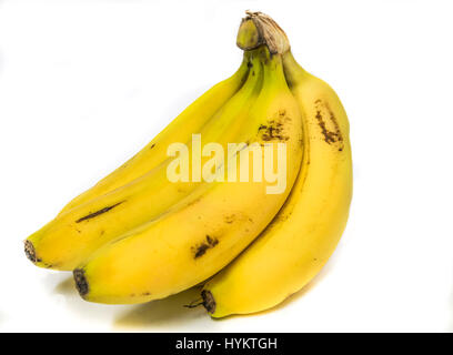 Giallo banane mature, comunemente trovati in tutto il mondo Foto Stock