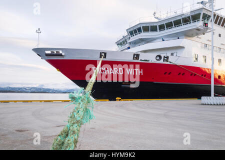 Hurtigruten nave MS Richard con (1993), ormeggiato a Molde, Norvegia Foto Stock