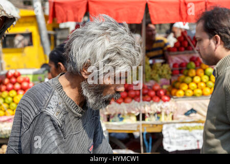 Markt und Basarviertel Chandni Chowk in Alt-Delhi, Indien Foto Stock