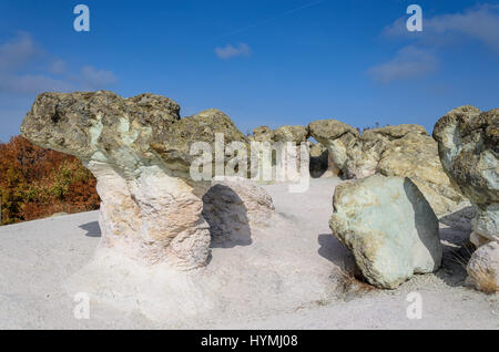 Le formazioni rocciose in Montagne Rhodopi, Bulgaria Foto Stock