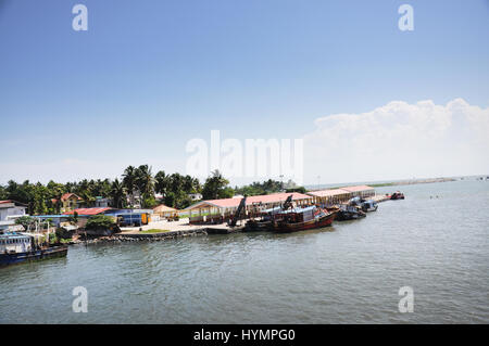 Kerala splendide spiagge per le splendide acque interne, lago, bella natura, (Foto Copyright © di Saji Maramon) Foto Stock