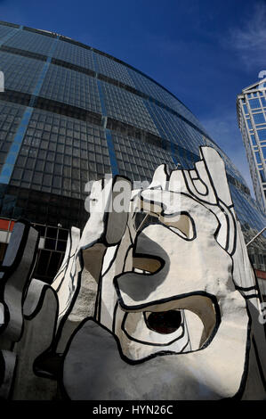 Jean Dubuffet scultura al di fuori dello Stato di Illinois edificio (James Thompson R edificio), Chicago, Illinois Foto Stock