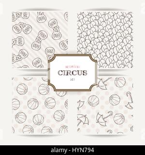 Set di quattro modelli senza giunture Illustrazione Vettoriale