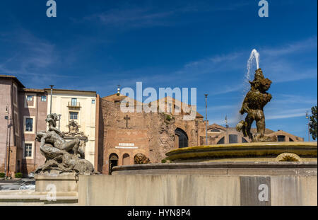 La Fontana delle Naiadi n roma, Italia Foto Stock