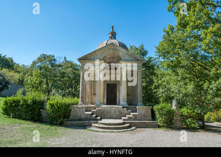 Monster Park (bosco sacro) in Bomarzio, borgo medievale in provincia di Viterbo, Lazio (Italia) Foto Stock