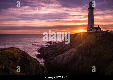 Pigeon Point Lighthouse, California, US Foto Stock