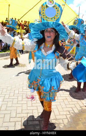Il carnevale di Cajamarca. Dipartimento di Cajamarca .PERÙ Foto Stock