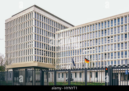 Berlino, Germania. 05 apr, 2017. BMI Ministero Federale degli Interni a Berlino, il 5 aprile 2017. Foto: picture alliance/Robert Schlesinger | in tutto il mondo di utilizzo/dpa/Alamy Live News Foto Stock