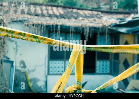 Vista dell'ultimo povero borgo collinare chiamato Villaggio Baeksa(104 città o villaggio 104) a Seul, in Corea. Foto Stock