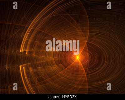 Disco incandescente - abstract generati digitalmente immagine Foto Stock