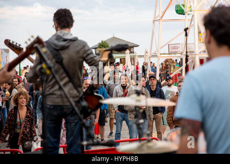 Barcellona - 5 set: Los Bracco (banda) in concerto presso il Tibidabo Live Festival il 5 settembre 2015 a Barcellona, Spagna. Foto Stock