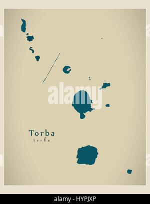 Mappa moderno - Torba VU Illustrazione Vettoriale