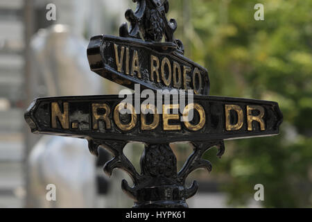 Rodeo Drive firmare Foto Stock