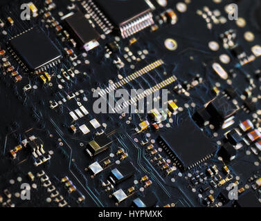Scheda di circuito da un laptop fascia alta Foto Stock