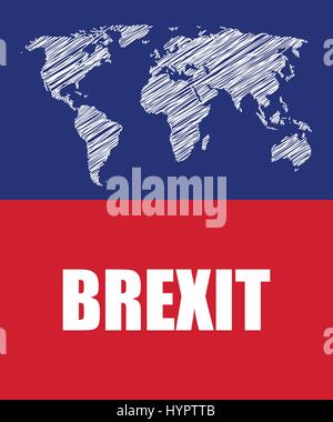 Brexit astratto banner aziendale Illustrazione Vettoriale