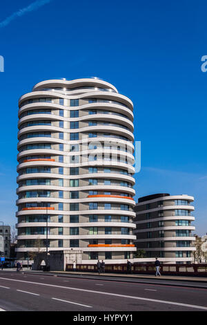 Riverwalk edifici di appartamenti, Pimlico, London, England, Regno Unito Foto Stock