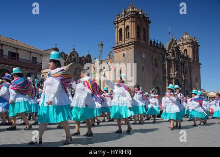 Il Perù, Cuzco, Tradizionale Days Festival Foto Stock