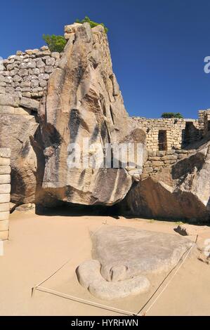 Il Perù, area di Cuzco, Valle Corvo, Machu Picchu rovine Incas Foto Stock