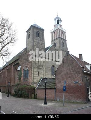 Xii secolo Nicolaïkerk protestante (St. Nicholas Chiesa), Nicolaaskerkhof, centro di Utrecht, Paesi Bassi Foto Stock