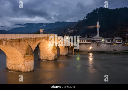Ponte di Konjic Foto Stock