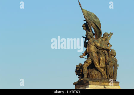 Statua della libertà: parte del monumento di Vittorio Foto Stock