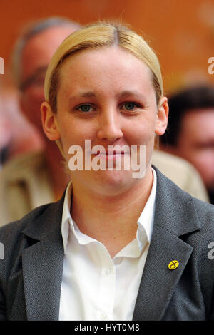 Immagine del file: Mhairi nero, il 20-anno-vecchio studente che ha tolto ombra Segretario degli esteri Douglas Alexander e diventare il più giovane MP fin dal 1832, raffigurato in occasione del lancio della parte generale del manifesto elettorale Foto Stock