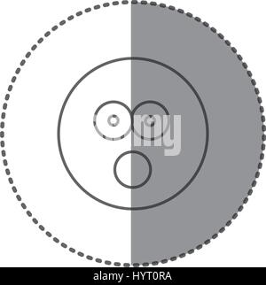 Silhouette faccia emoticon perplesso expression Immagine e Vettoriale ...