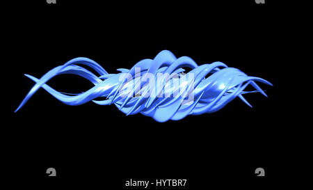 Abstract swirl 3D l'elemento. Seamless loop Foto Stock