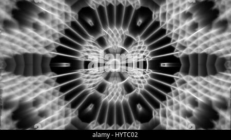 Loop sequenza caleidoscopio. Abstract motion graphics background Foto Stock