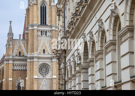 Il nome di Maria la Chiesa, noto anche come Novi Sad cattedrale cattolica. Questa cattedrale è uno dei più importanti monumenti di Novi Sad Serbia foto Foto Stock