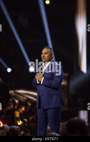 Il comico Russel Peters e musicista Bryan Adams, co-hosting i 2017 premi di Juno. Foto Stock