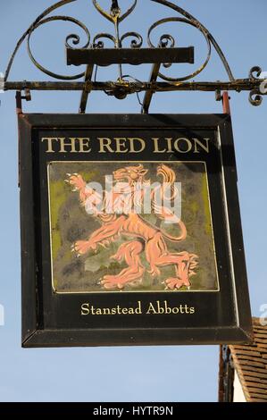 Il Red Lion, Stanstead Abbotts, Hertfordhsire Foto Stock