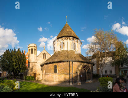 La Chiesa del Santo Sepolcro, noto come la chiesa rotonda, Cambridge, Inghilterra, Regno Unito Foto Stock