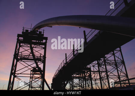 Ponte pedonale Celtic Gateway in costruzione Foto Stock