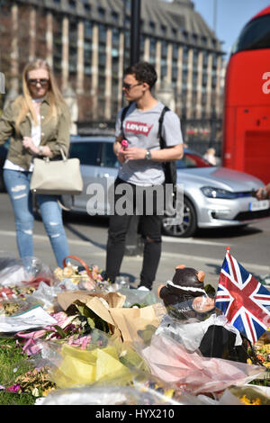 Westminster, Londra, Regno Unito. 7 apr, 2017. Westminster attacco terroristico. Turistica rumena Andreea Cristea feriti in attacco terroristico è morto. Foto Stock