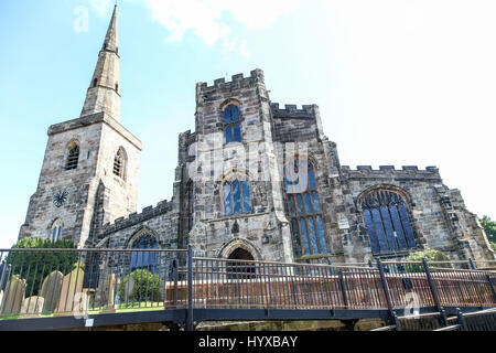 Chiesa di Santa Maria è una parrocchia anglicana chiesa nel villaggio di Newbold Astbury, Cheshire, Inghilterra, Regno Unito Foto Stock