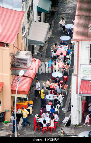 Vista aerea della città vecchia di caffetteria e ristorante, Ipoh, Perak, Malaysia Foto Stock