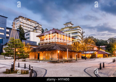 Kaga Onsen, Giappone a Yamashiro Onsen hot springs resort district. Foto Stock