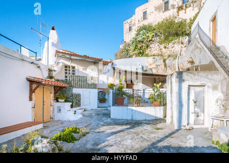 Scenic pomeriggio vista a Peschici, provincia di Foggia, Puglia, Italia Foto Stock