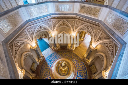 Vista interna di Monserrate nel Palazzo di Sintra, vicino a Lisbona, Portogallo, giugno-28-2016 Foto Stock