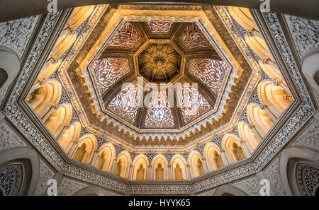 Vista interna di Monserrate nel Palazzo di Sintra, vicino a Lisbona, Portogallo, giugno-28-2016 Foto Stock